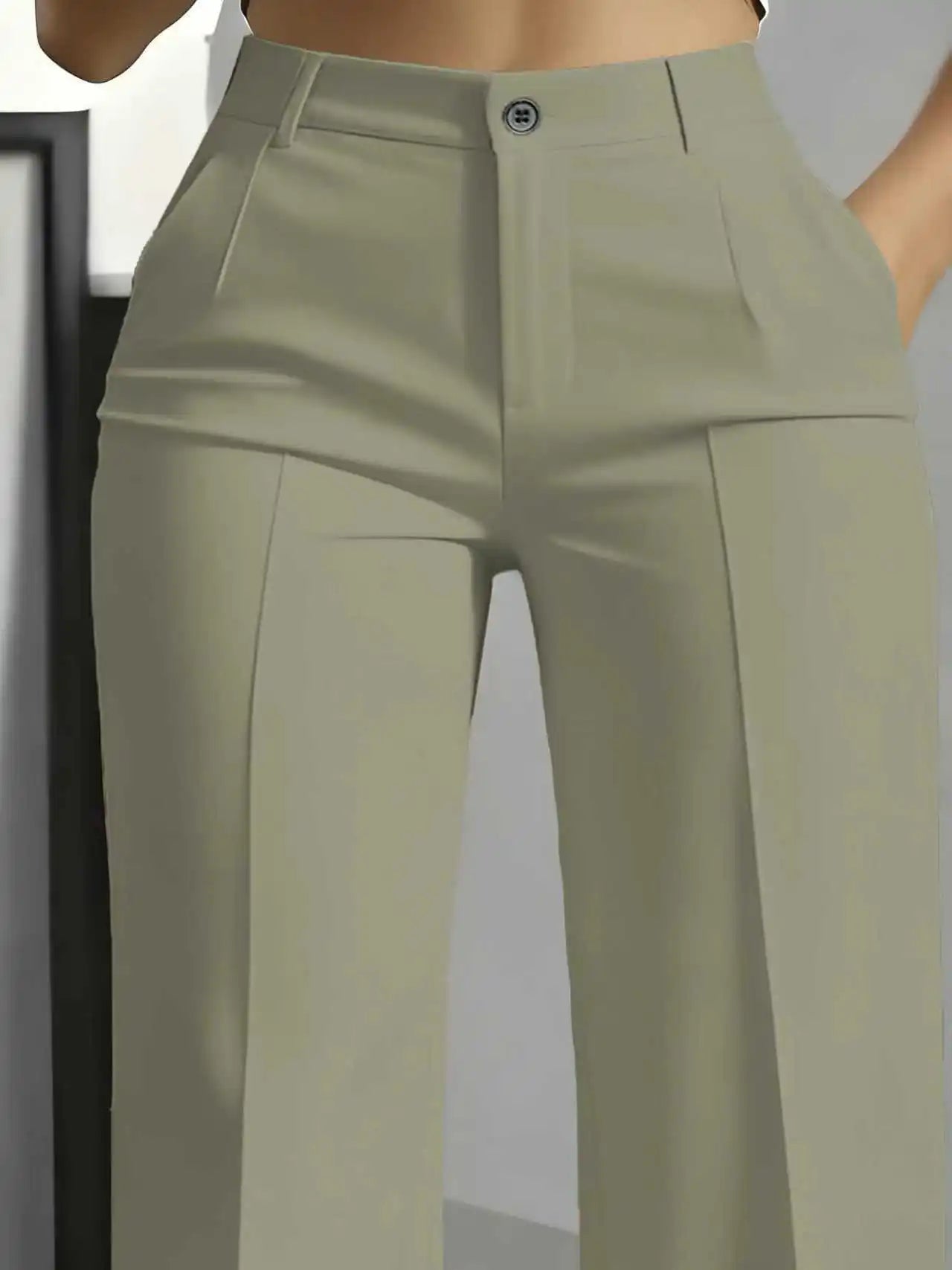 Minimalist High-Waisted Suit Trousers 2025