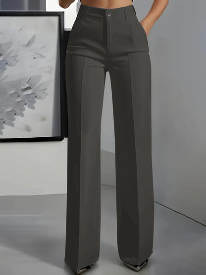 Minimalist High-Waisted Suit Trousers 2025