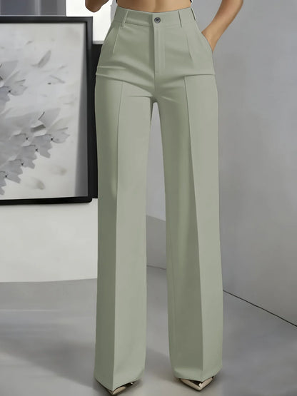 Minimalist High-Waisted Suit Trousers 2025