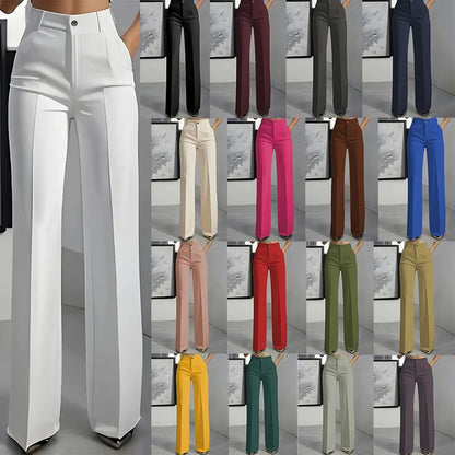 Minimalist High-Waisted Suit Trousers 2025