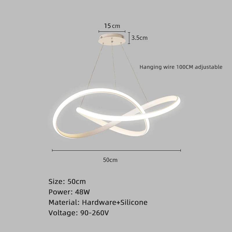 Modern Nordic LED Dining Room Pendant Lights – Ceiling Chandelier for Dining Table, Living Room, Bar Counter, Indoor Hanging Lamp - Emprize360