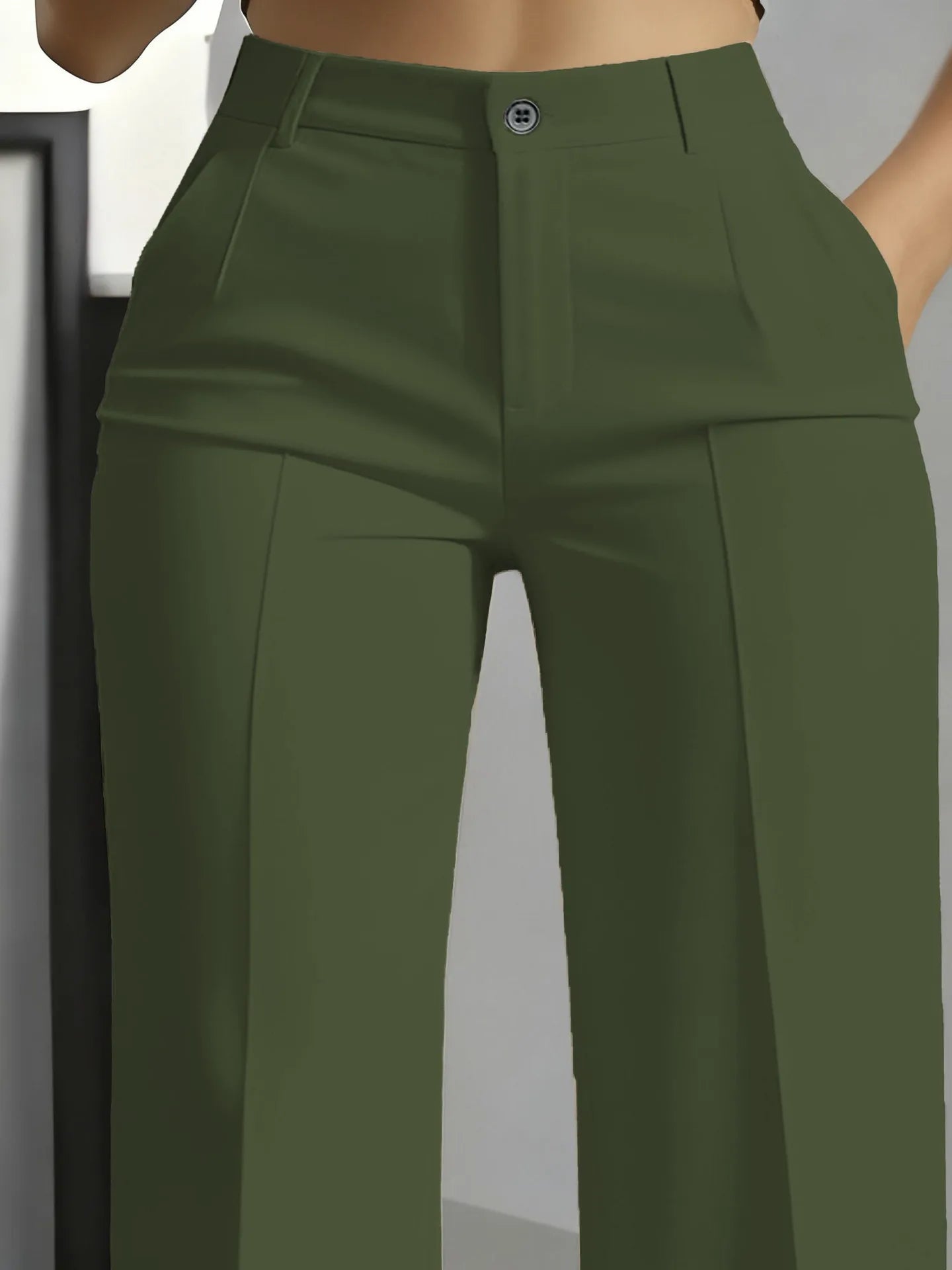 Minimalist High-Waisted Suit Trousers 2025