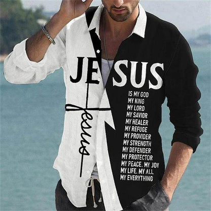 Trendy Long-Sleeve Button-Down Shirt – Casual Streetwear for a Stylish Lookirt Temperament Men's Partywear - Emprize360