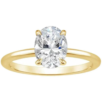 Women's Gold Plated Engagement Ring - Emprize360