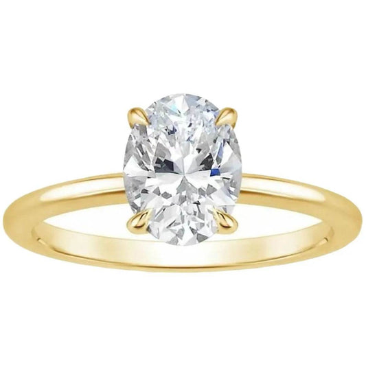 Women's Gold Plated Engagement Ring - Emprize360
