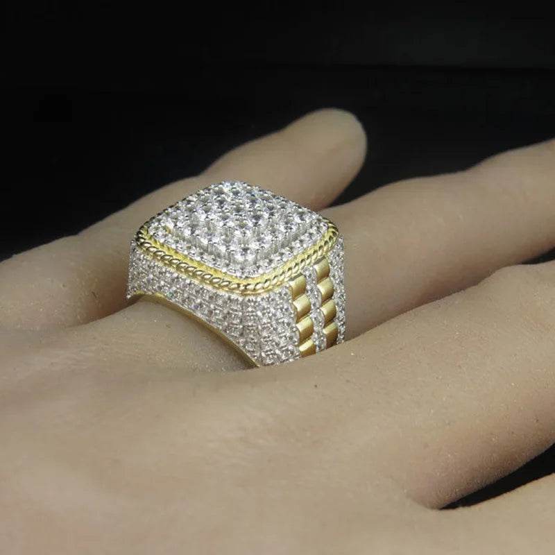 14K Gold Men's Ring with 2 Carat Natural Diamond - Emprize360