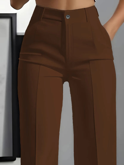 Minimalist High-Waisted Suit Trousers 2025