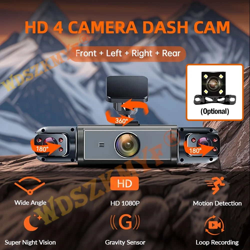 4-Way HD Driving Recorder with WiFi