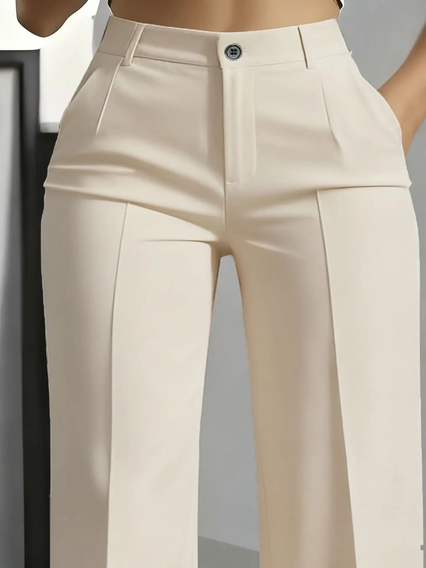 Minimalist High-Waisted Suit Trousers 2025