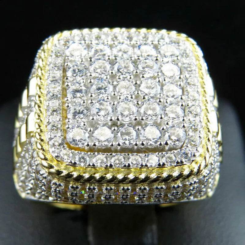 14K Gold Men's Ring with 2 Carat Natural Diamond - Emprize360