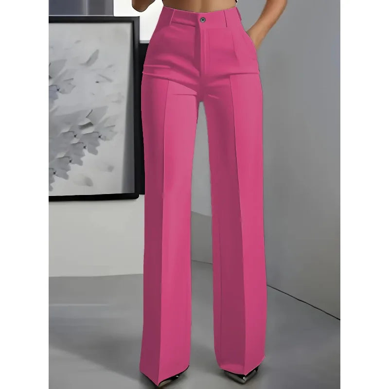 Minimalist High-Waisted Suit Trousers 2025
