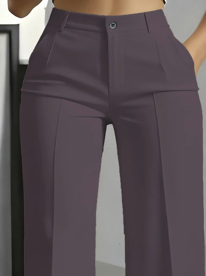 Minimalist High-Waisted Suit Trousers 2025