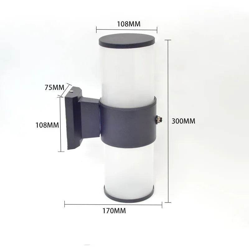 Smart Light Control Sensor Outdoor Wall Lamp – Waterproof E27 & GU10 Garden Lighting with Glass Design - Emprize360