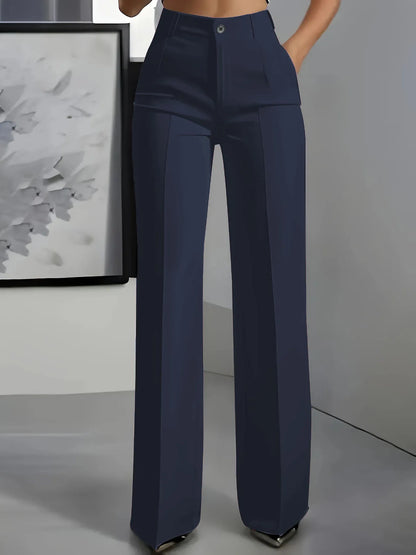 Minimalist High-Waisted Suit Trousers 2025