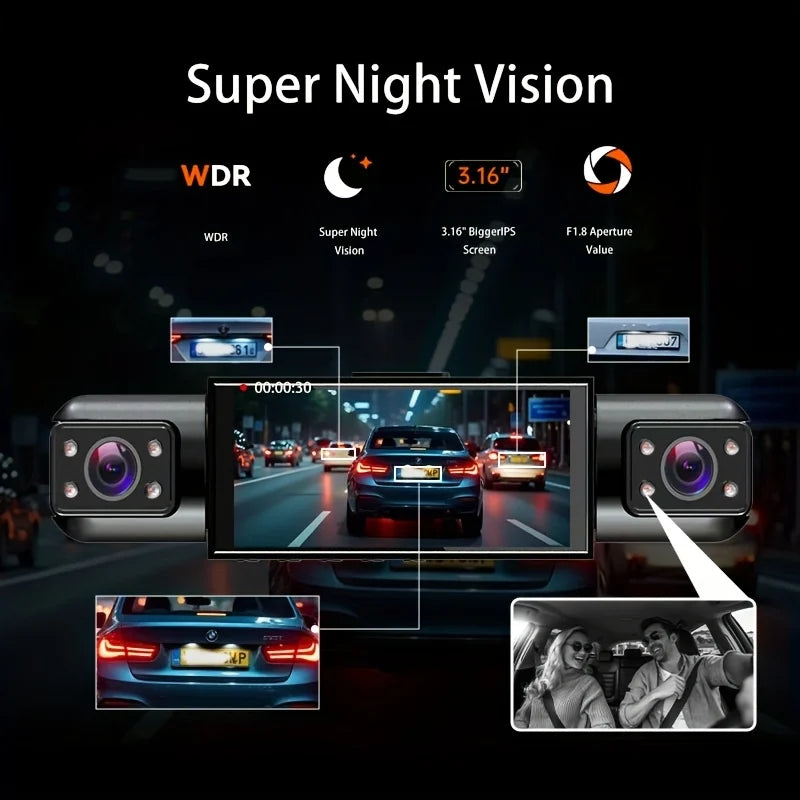 4-Way HD Driving Recorder with WiFi
