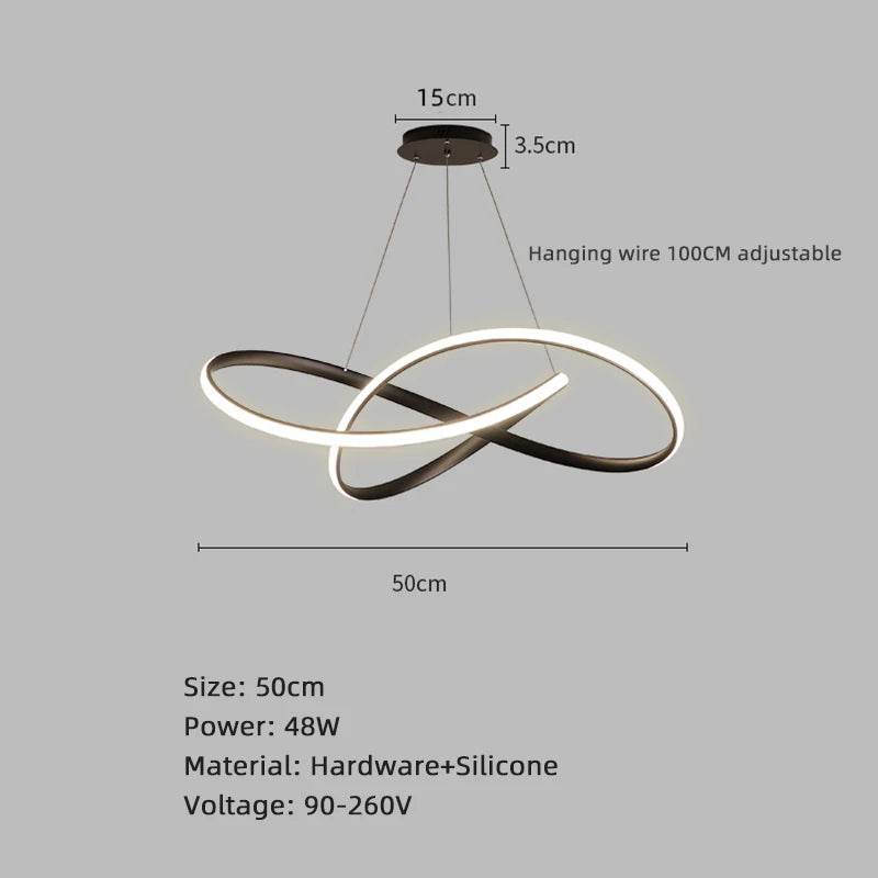 Modern Nordic LED Dining Room Pendant Lights – Ceiling Chandelier for Dining Table, Living Room, Bar Counter, Indoor Hanging Lamp - Emprize360