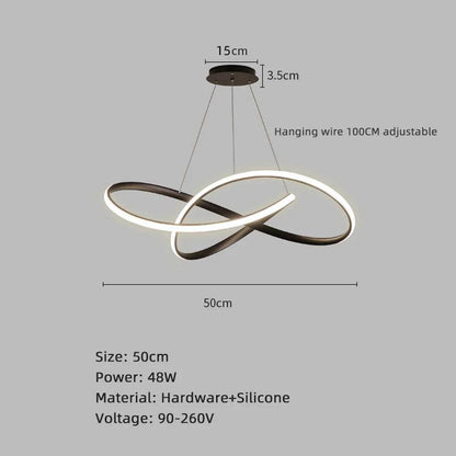 Modern Nordic LED Dining Room Pendant Lights – Ceiling Chandelier for Dining Table, Living Room, Bar Counter, Indoor Hanging Lamp - Emprize360