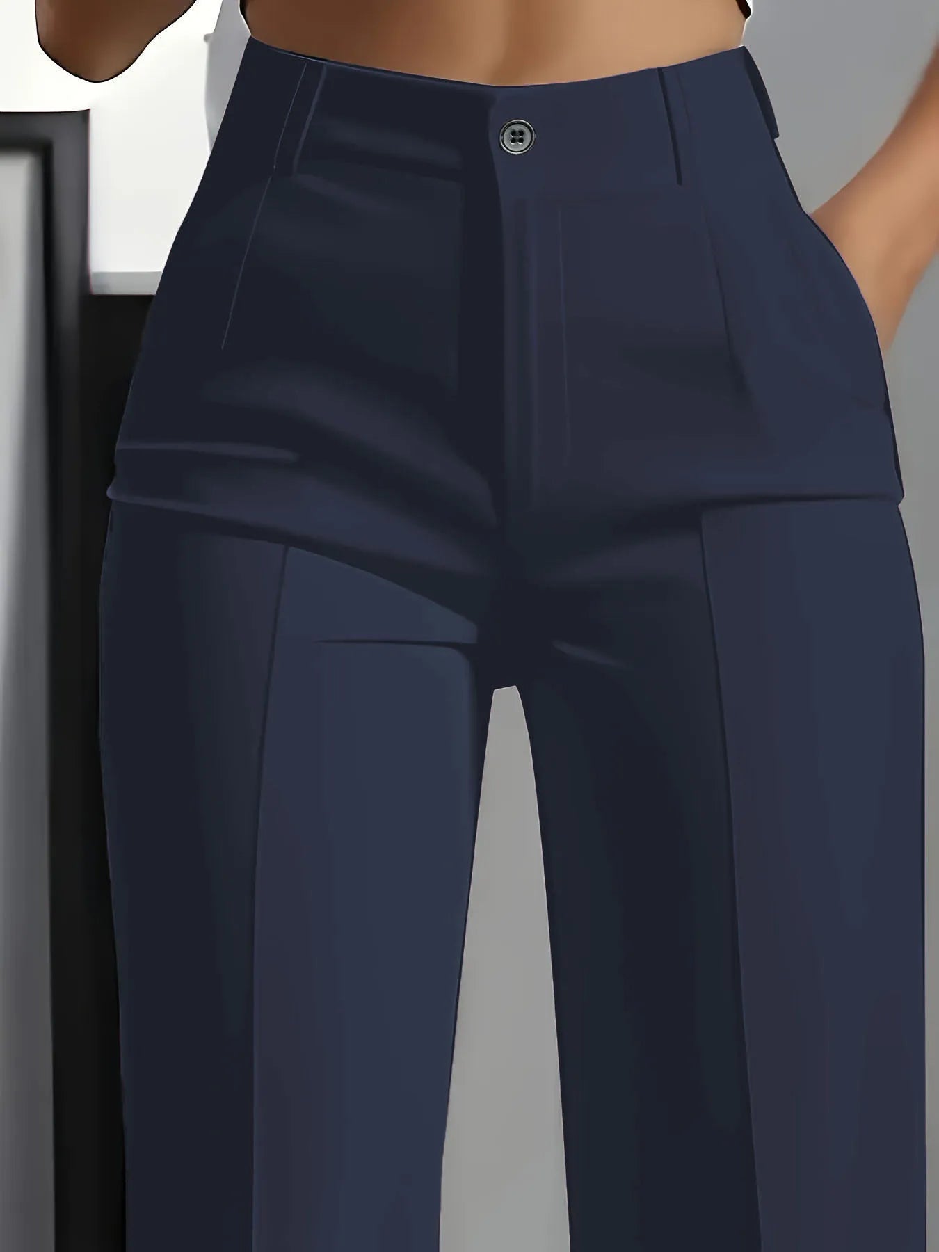 Minimalist High-Waisted Suit Trousers 2025