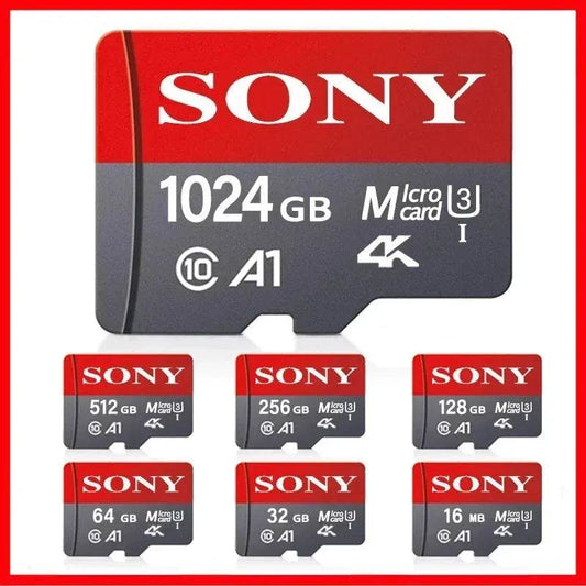 SONY Micro SD TF Card Mini 1TB Memory Card Class 128GB 256GB High Speed Cartao De Memoria Flash Memory TF Mecard C10 For Xiao Mi - Emprize360
