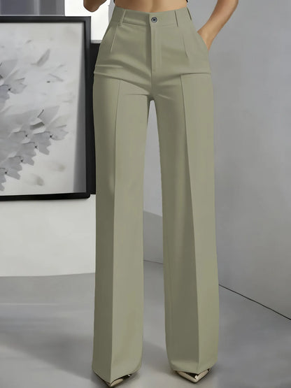 Minimalist High-Waisted Suit Trousers 2025