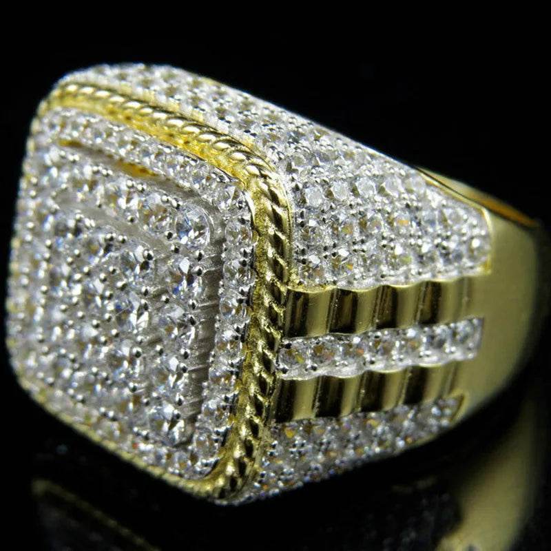 14K Gold Men's Ring with 2 Carat Natural Diamond - Emprize360