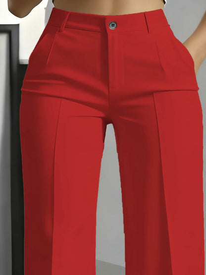 Minimalist High-Waisted Suit Trousers 2025