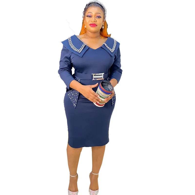 Fashion Beaded Wrap Dress for Women - Emprize360