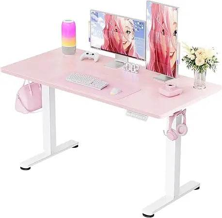 Height Adjustable Electric Standing Desk, 63 x 28 Inches Large Sit Stand up Desk, Large Memory Computer Home Office Desk with T - Emprize360