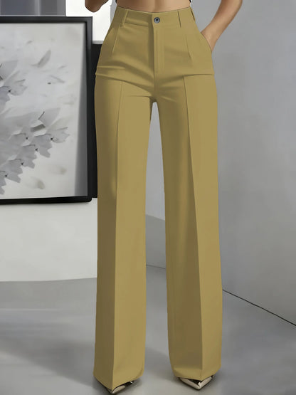 Minimalist High-Waisted Suit Trousers 2025