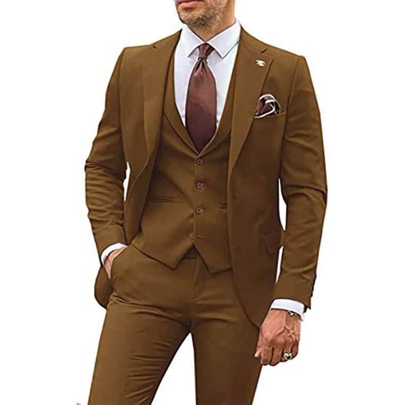 Men's Fashion Casual Slim Suit Three Pieces - Emprize360