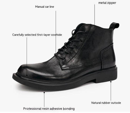Genuine Leather Fashion Martin Boots For Men - Emprize360