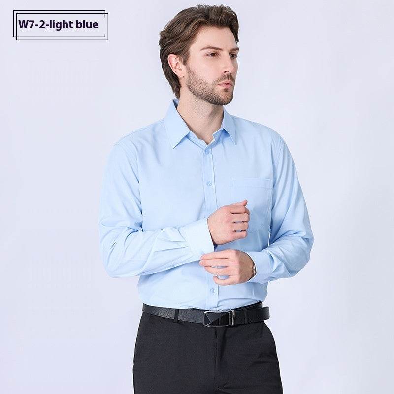 "Men's Long Sleeve Non-Iron Stretch Shirt – Minimalist Business Professional Style - EMPRIZE 360
