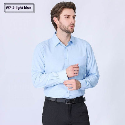 "Men's Long Sleeve Non-Iron Stretch Shirt – Minimalist Business Professional Style - EMPRIZE 360