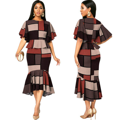 European & American Designer Short Sleeve Dress - Emprize360