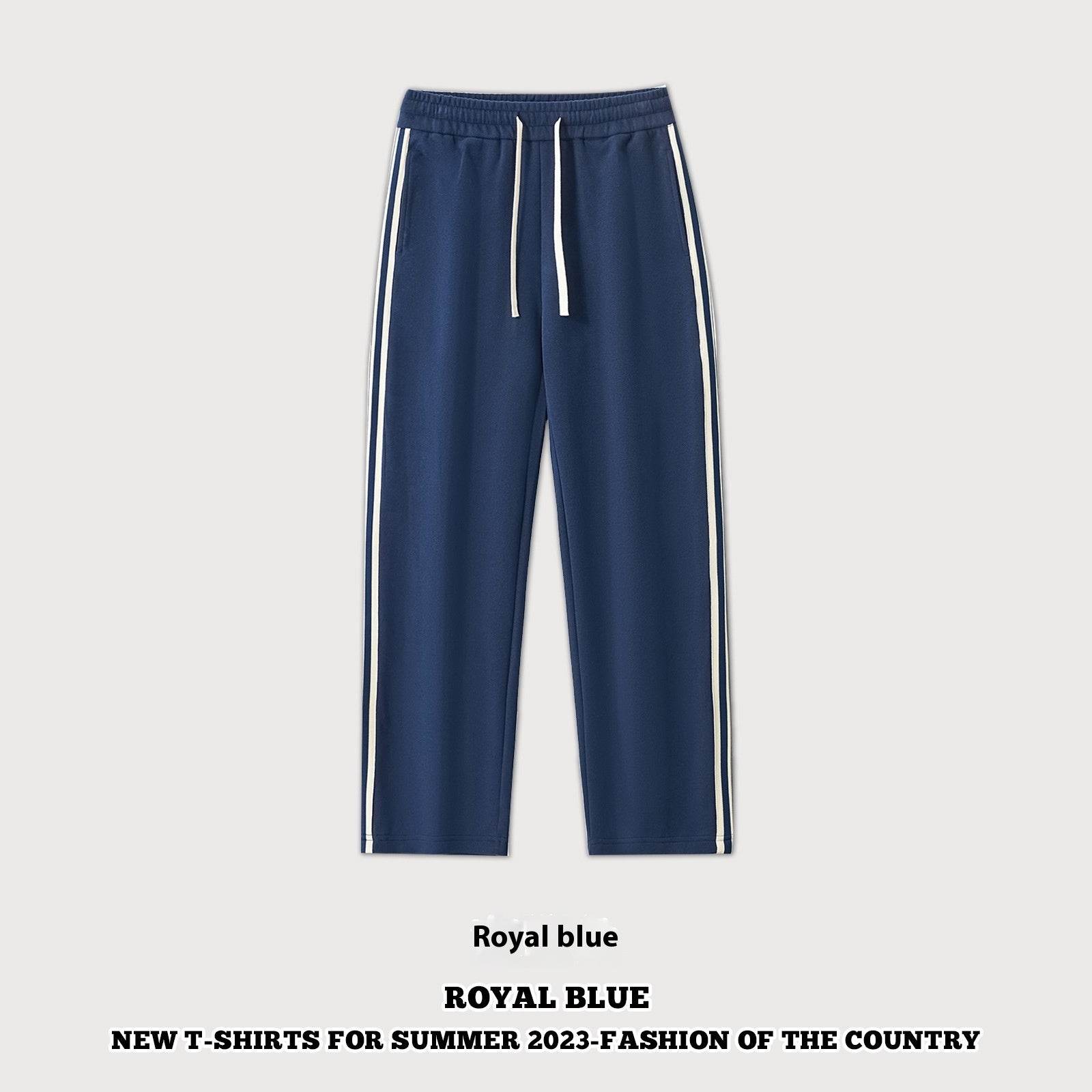 Drawstring Leisure Straight-leg Wide-leg Pants Male - Emprize360