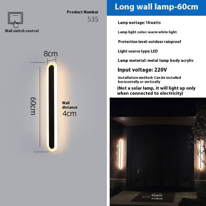 Outdoor Waterproof Straight Wall Lamp - Emprize360