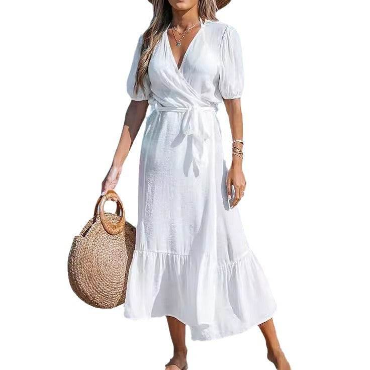 New Tencel Slub Cotton Long Cardigan & Skirt Set - Emprize360