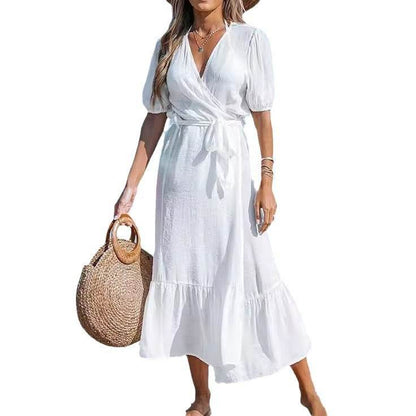 New Tencel Slub Cotton Long Cardigan & Skirt Set - Emprize360