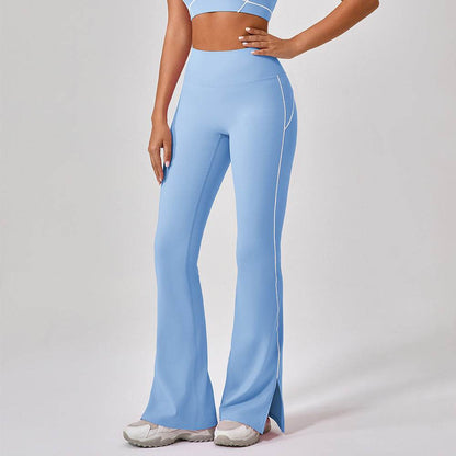 High Waist Nude Feel Hip Lifting Yoga Bell-Bottom Pants for Women – Workout & Tummy Control - Emprize360