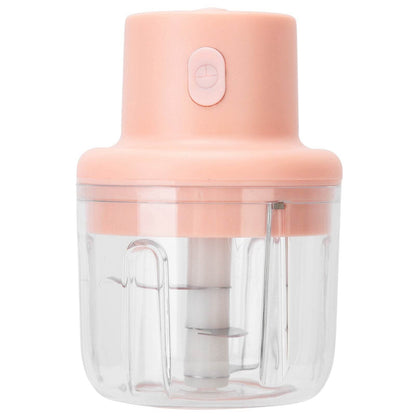 250ml Pink Electric Meat Grinder & Food Chopper – Mini USB Charging Kitchen Shredder - Emprize360