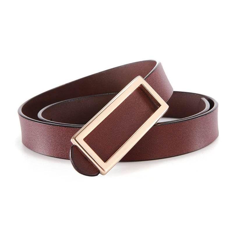 Classic Retro Cowhide Leather Belt for Women - Emprize360