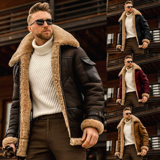 Winter Jacket Mens Military Fleece Warm Jackets Male Fur Collar Coats Army Tactical Jacket - Emprize360