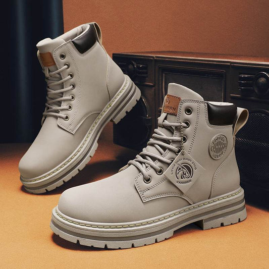 Mens Casual Biker High Top Martin Boots - Emprize360