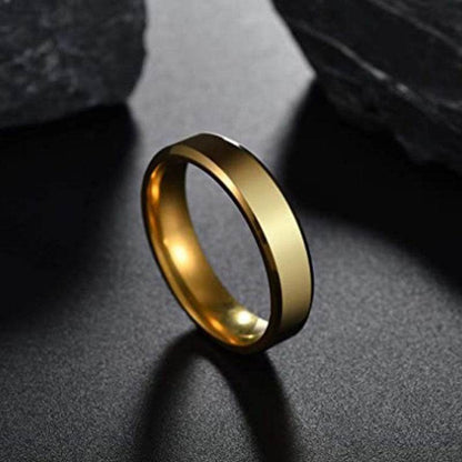 Elegant Stainless Steel Gold Ring for Men & Women – Stylish Wedding Band & Perfect Gift Jewelry" - EMPRIZE 360