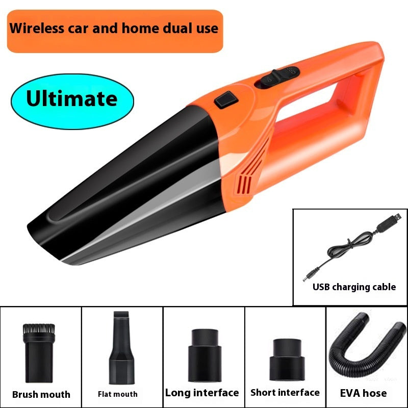 High Power Wireless Car Vacuum – Portable Handheld Cleaner for Home & Vehicle