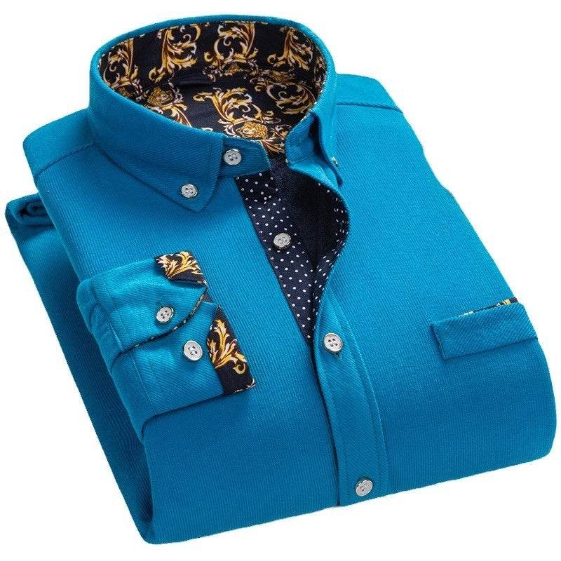 Men's Winter Corduroy Fleece Shirt – Warm and Comfortable - Emprize360
