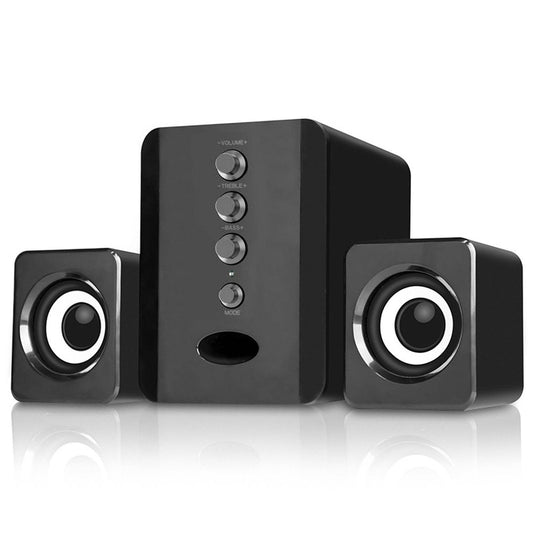Portable USB-Powered Stereo Computer Speakers – Surround Sound for Laptop, Phone, Desktop, PC & TV – Sleek Black Design - Emprize360