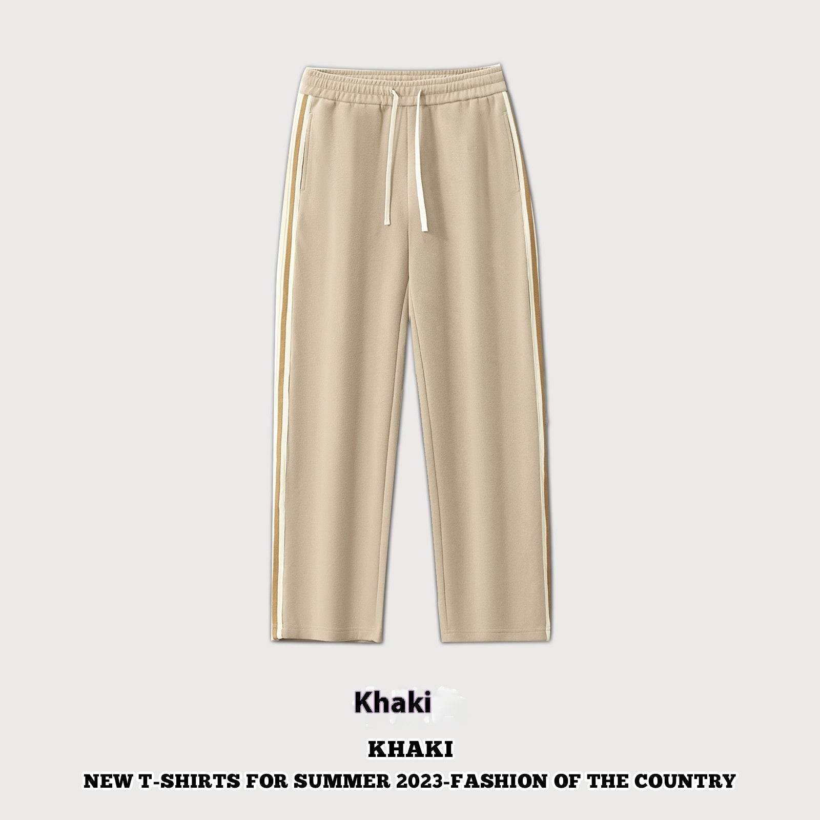 Drawstring Leisure Straight-leg Wide-leg Pants Male - Emprize360