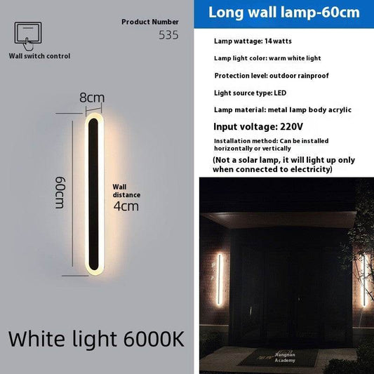Outdoor Waterproof Straight Wall Lamp - Emprize360