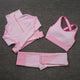 Threepiece set pink purple